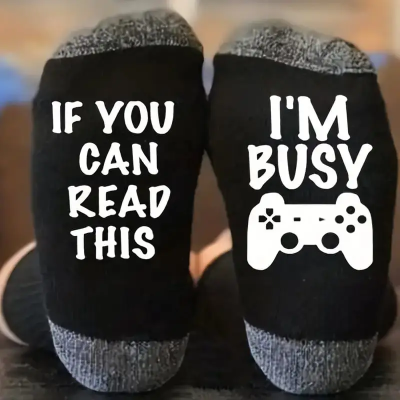(If You Can Read This I’m Busy ) Gamer sock