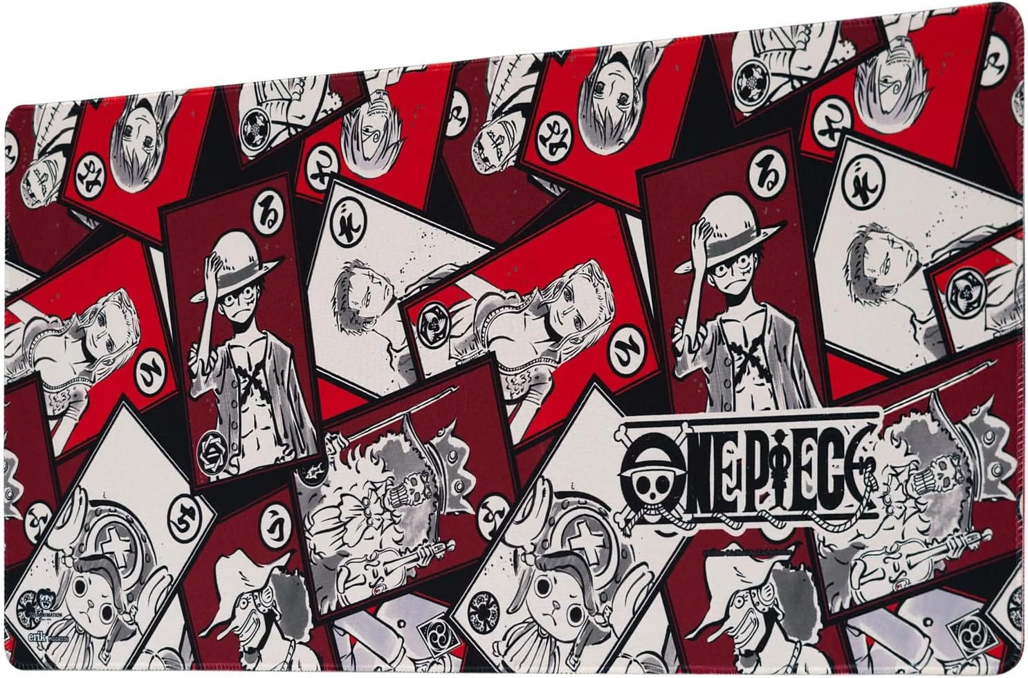 anime one piece mousepad – red