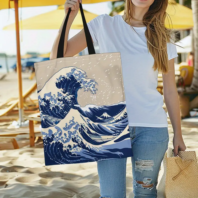 The Great Wave Off Kanagawa Japanese Art tote bag