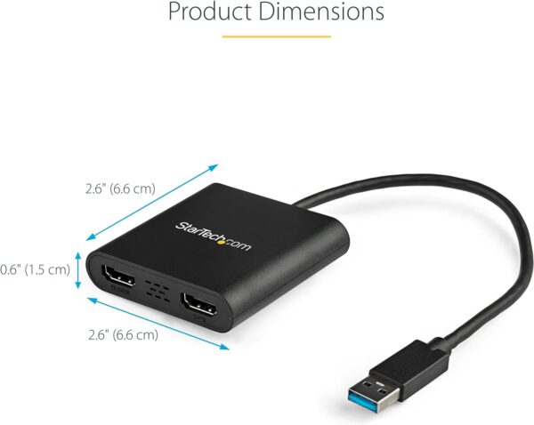 StarTech.com USB 3.0 to Dual HDMI Adapter