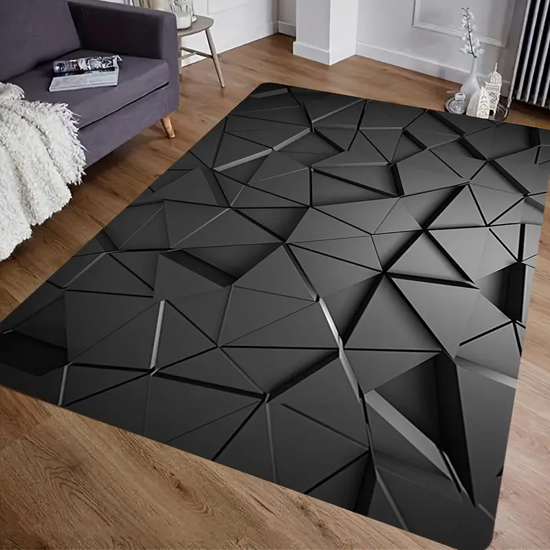Modern Black Rug