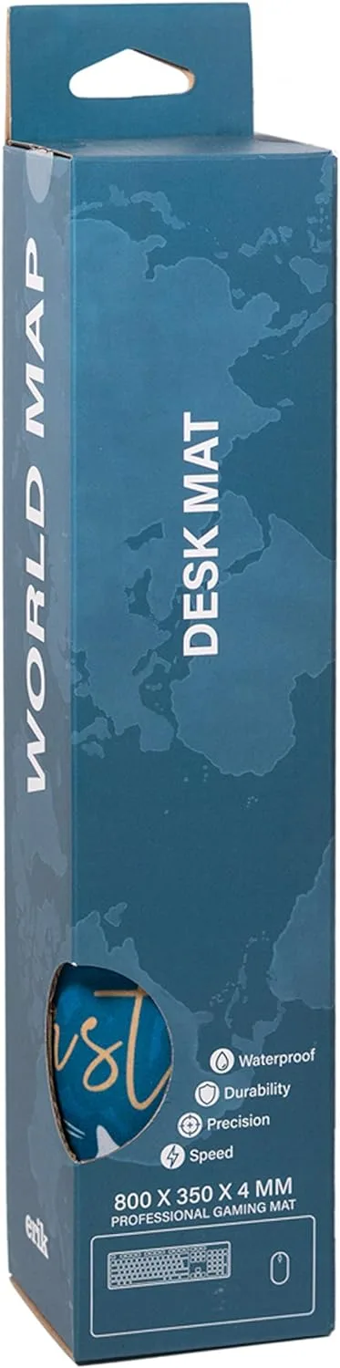 Gaming World map (blue) mousepad