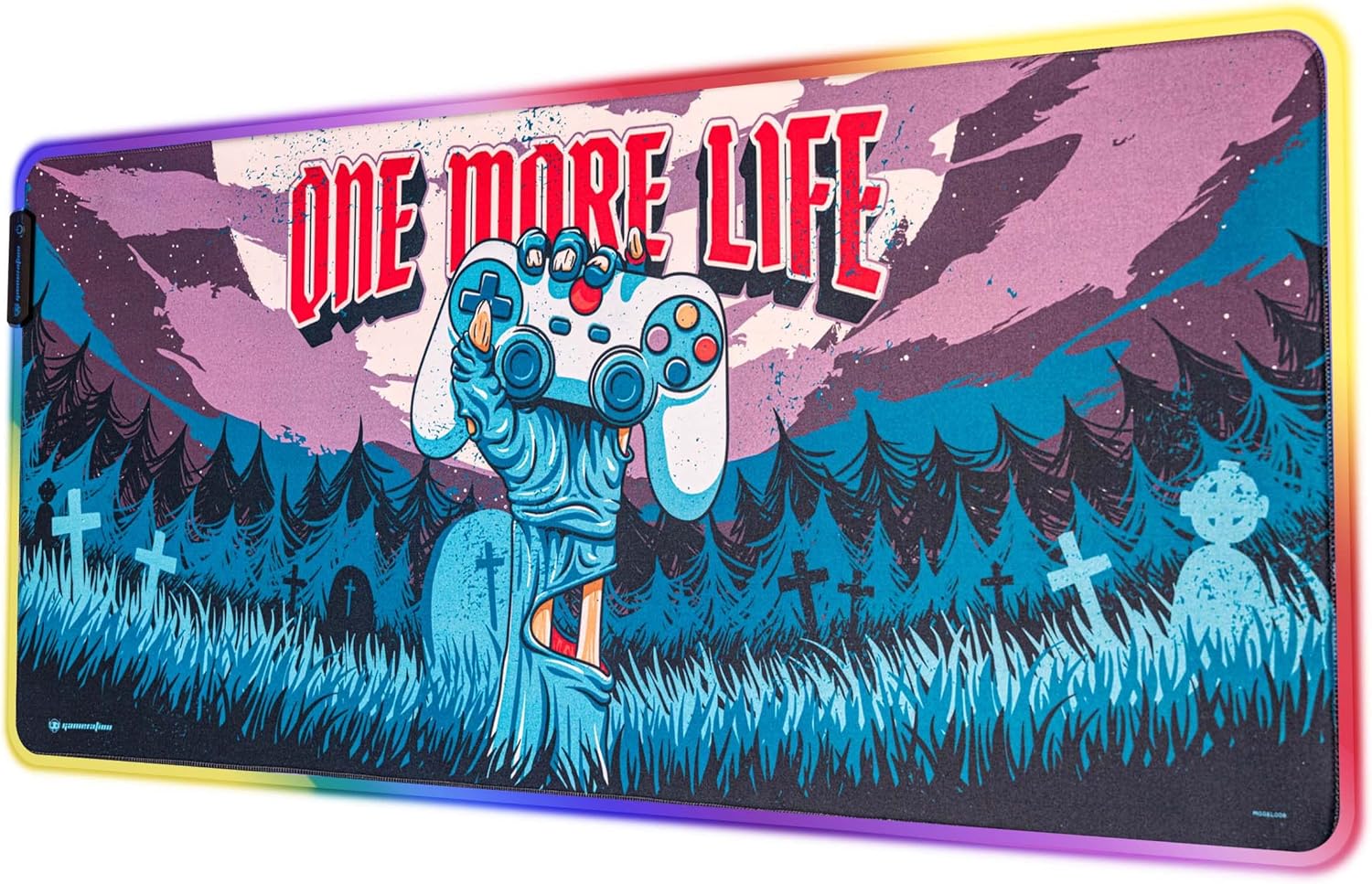 One More Life RGB Gaming Mousepad