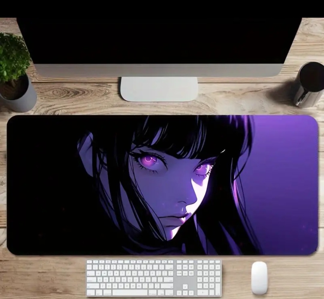 Purple Anime Girl Mousepad