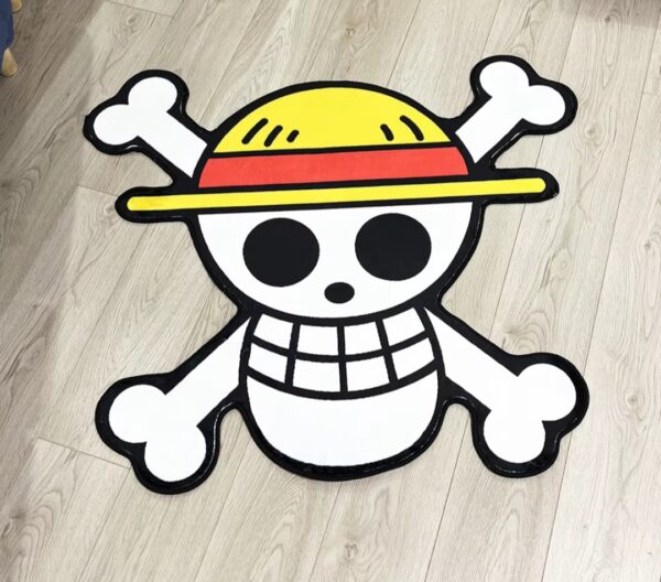 one piece skull rug