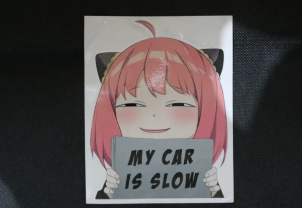 (Anya Car Sticker ( MY CAR IS SLOW