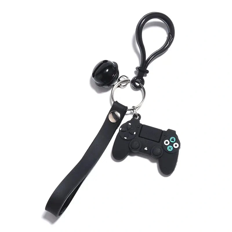 black ps5 controller Key Chain Ring Pendant