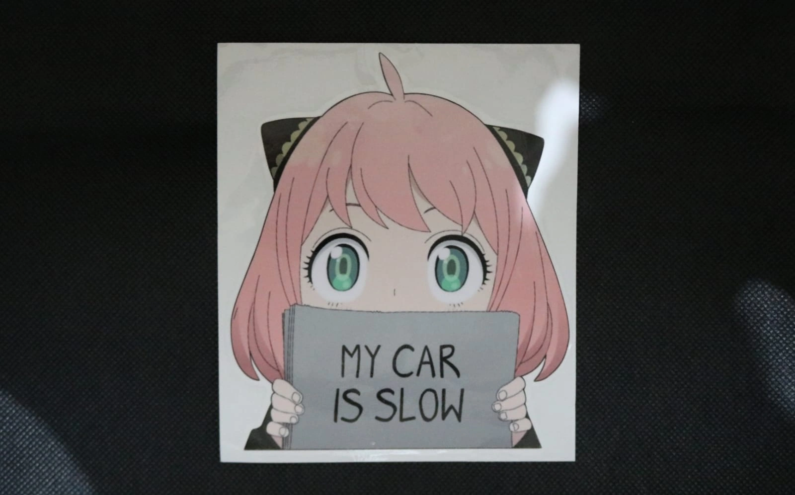 Anya Car Sticker ( MY CAR IS SLOW – B)